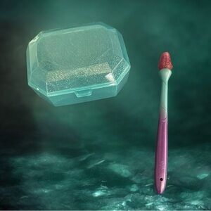 Glittery Purple and Green Kids Action Figure Playset